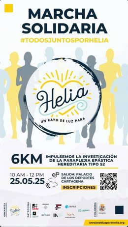 Abierta la inscripción para la ruta solidaria 'Un rayo de luz para Helia' en Cartagena