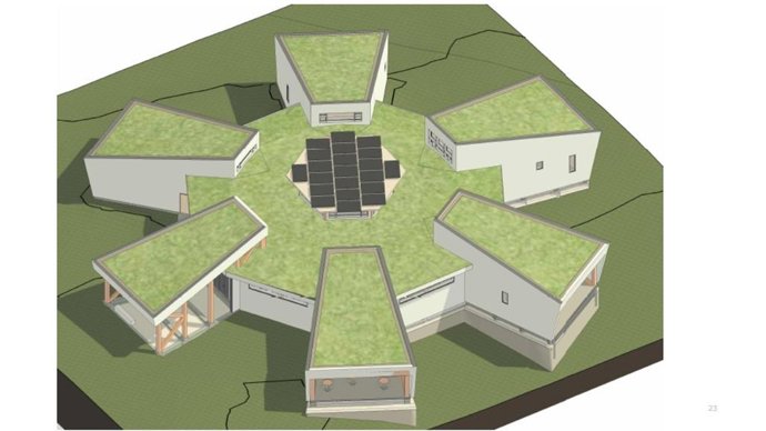 La Bienal de Arquitectura de Venecia selecciona el centro de visitantes del parque Sierra de las Nieves por su diseño sostenible e innovador.