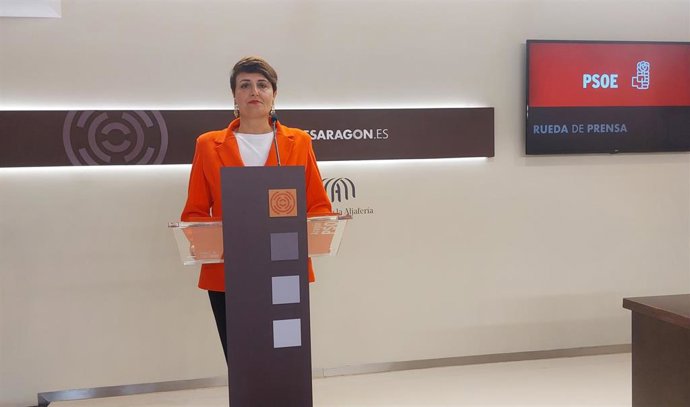 La portavoz adjunta del PSOE en las Cortes de Aragón, Leticia Soria.