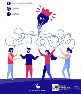 Cartel de la Escuela de Talentos de la Diputación de Cáceres