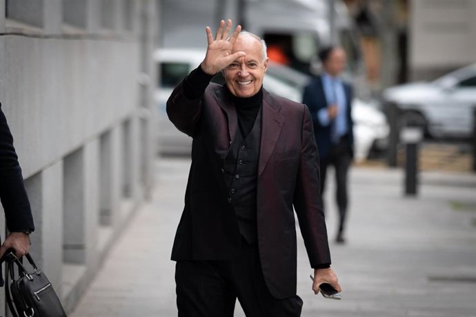 Archivo - El productor televisivo, José Luis Moreno, a su llegada a la Audiencia Nacional de Génova, a 3 de marzo de 2025, en Madrid (España). Tanto Moreno como quien fuera la persona de su "máxima confianza", Martin Czehmester, declaran como investigados
