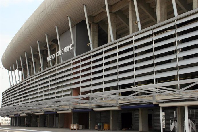 Archivo - Vista exterior del Estadio del Nuevo Colombino de Huelva
