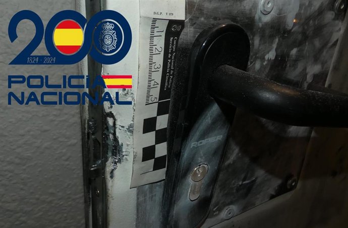 Cerradura forzada en un trastero de Avilés.