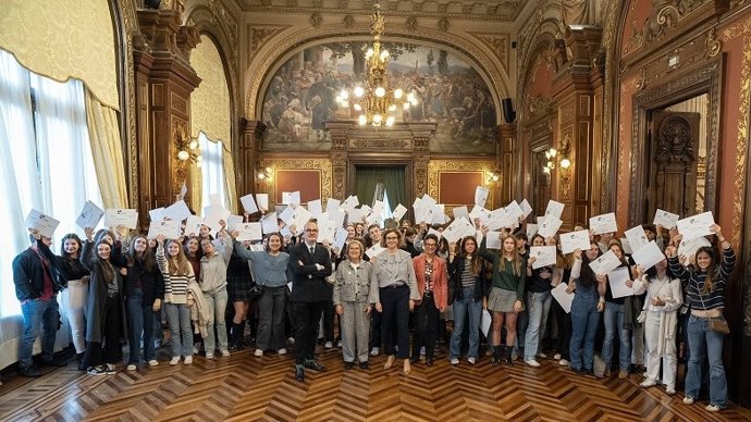 Acto de entrega de los premios.