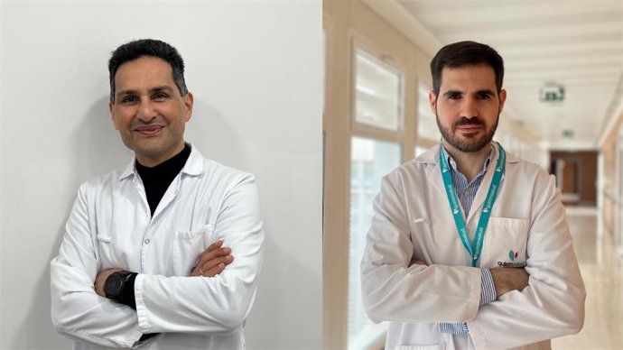 Los especialistas de la Unidad de Medicina y Trasplante Capilar, Amir Tarighpeyma, y José Manuel Tapia Soriano.