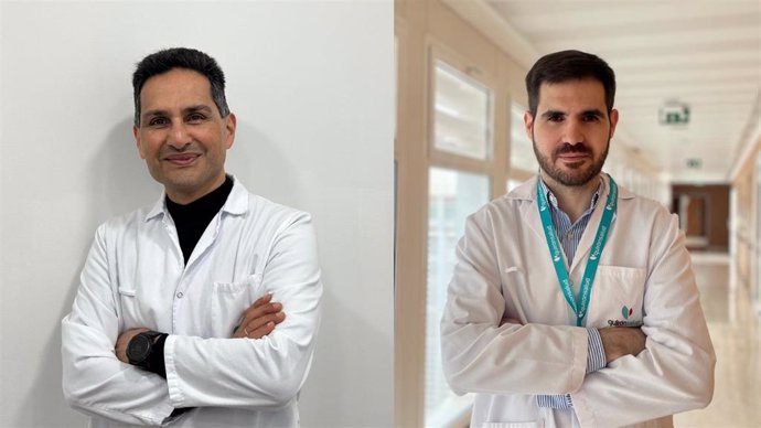 Los especialistas de la Unidad de Medicina y Trasplante Capilar, Amir Tarighpeyma, y José Manuel Tapia Soriano.