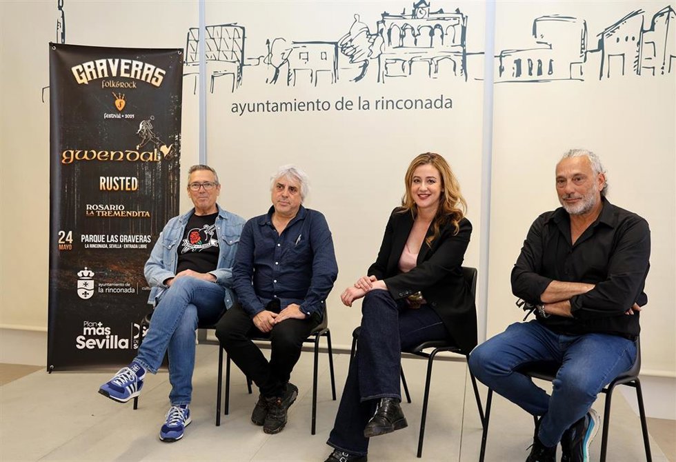 Archivo - Presentación del festival de música 'Graveras Folk Rock' de La Rinconada.