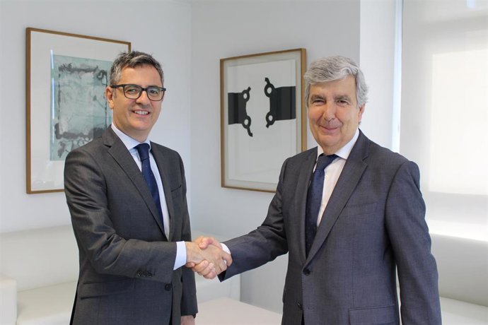 El ministro de Presidencia, Justicia y Relaciones con las Cortes, Félix Bolaños, se ha reunido este lunes con el presidente de la Audiencia Nacional (AN), Juan Manuel Fernández.