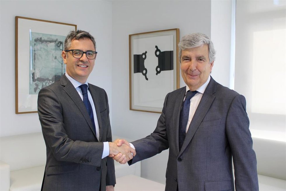 El ministro de Presidencia, Justicia y Relaciones con las Cortes, Félix Bolaños, se ha reunido este lunes con el presidente de la Audiencia Nacional (AN), Juan Manuel Fernández.