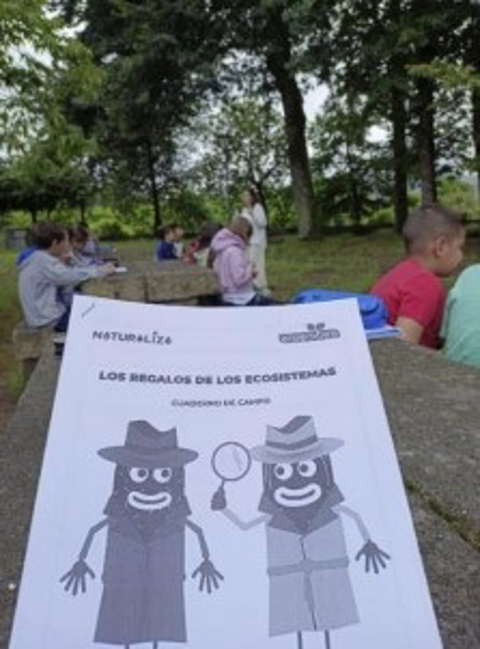 Alumnado de otras ediciones participando en las actividades de Naturaliza en el medio natural.