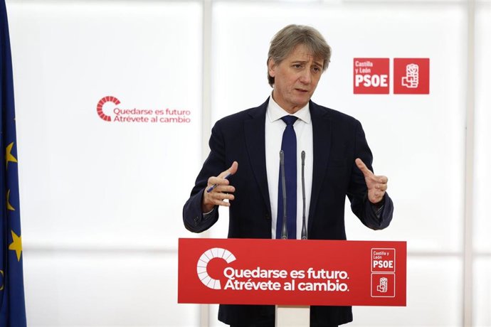 Carlos Martínez en un momento de la rueda de prensa ofrecida este lunes en Valladolid