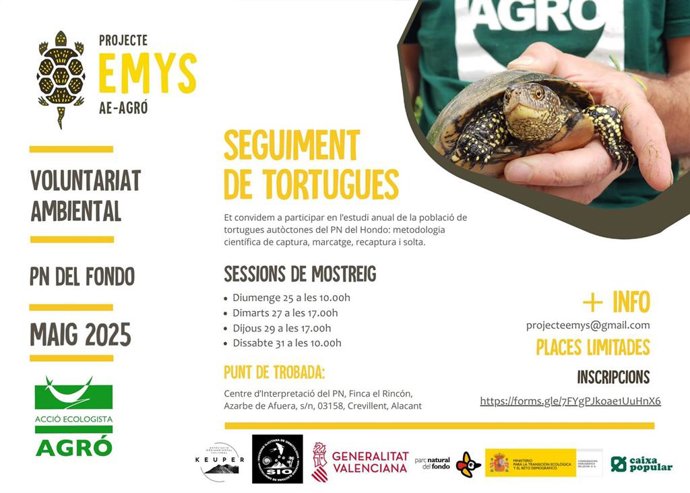 Por segundo año consecutivo, el Projecte Emys vuelve al PN del Hondo