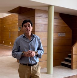 El portavoz del PP en el Ayuntamiento de Jaén, Agustín González, en el antiguo Banco de España.