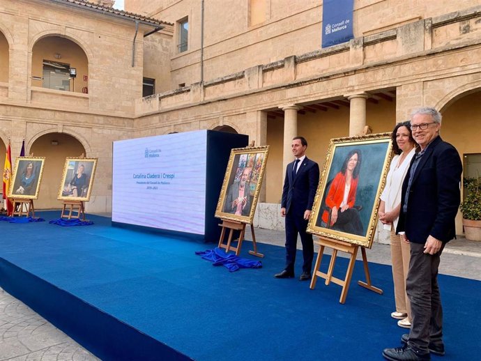 Acto de presentación de los retratos de los expresidentes del Consell de Mallorca