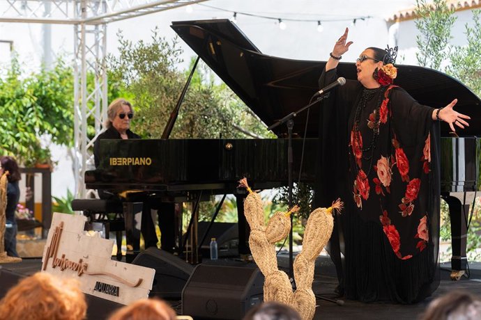 Martirio y Chano Domínguez en el Festival 'Murmura Alpujarra' en Almería.