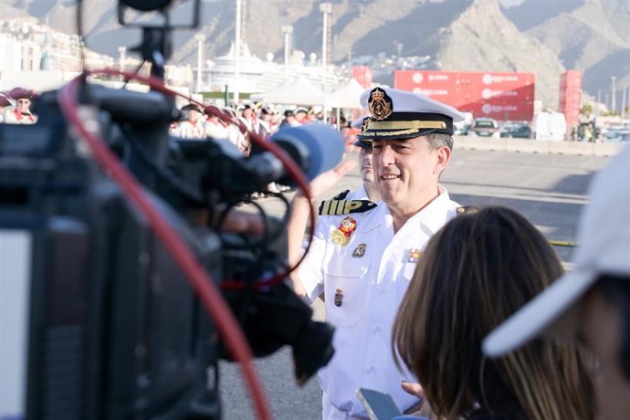 Archivo - El comandante del Buque-Escuela de la Armada 'Juan Sebastián de Elcano', Luis Carreras-Presas do Campo