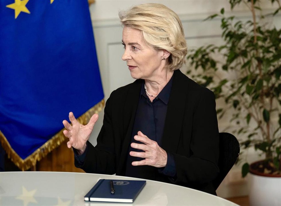 La presidenta de la Comisión Europea, Ursula von der Leyen