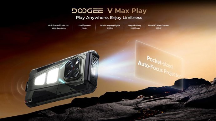 Industry-leading Projector Rugged Smartphone, V Max Play