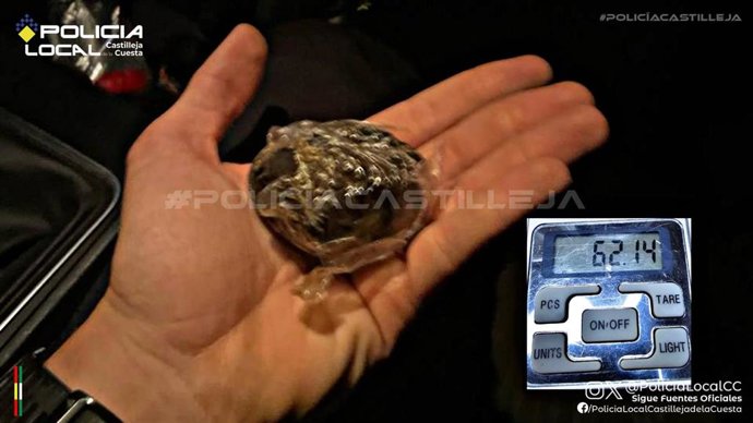 Material incautado en la operación.