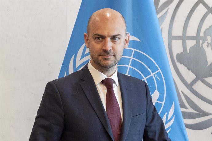29 April 2025, US, New York: French Minister of Europe and Foreign Affairs, Jean-Noel Barrot, arrives to meet with UN Secretary-General Antonio Guterres at UN Headquarters in New York. Photo: Lev Radin/ZUMA Press Wire/dpa