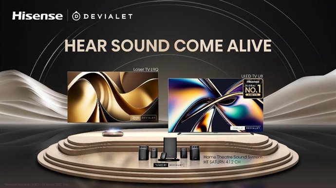 Hisense’s three product lines “Tuned by Devialet”