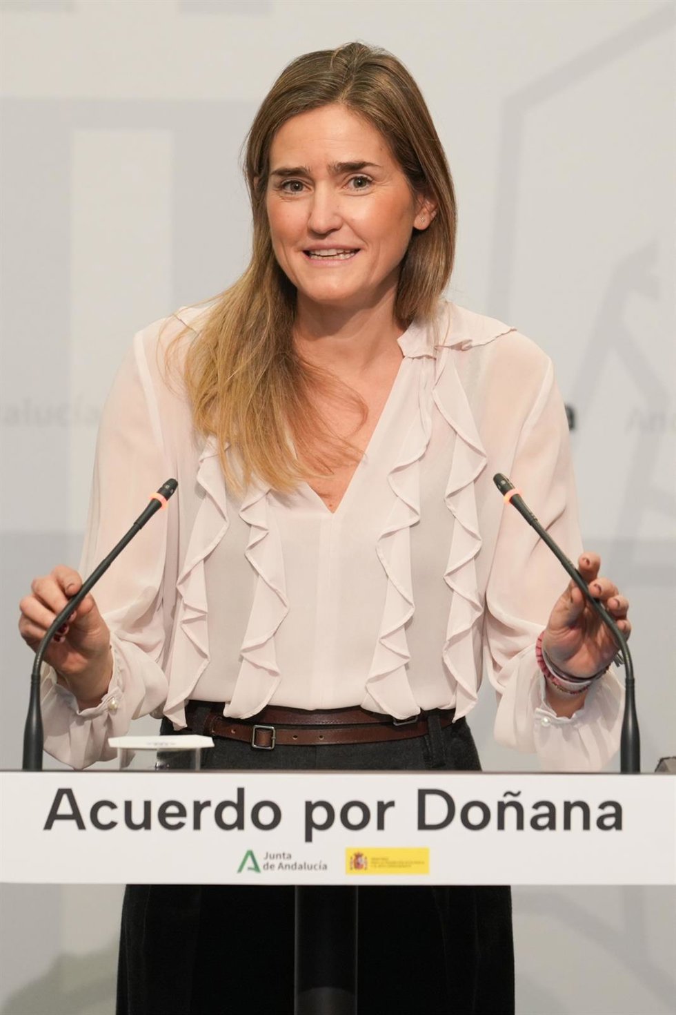 Archivo - La vicepresidenta y ministra para la Transición Ecológica y el Reto Demográfico, Sara Aagesen.