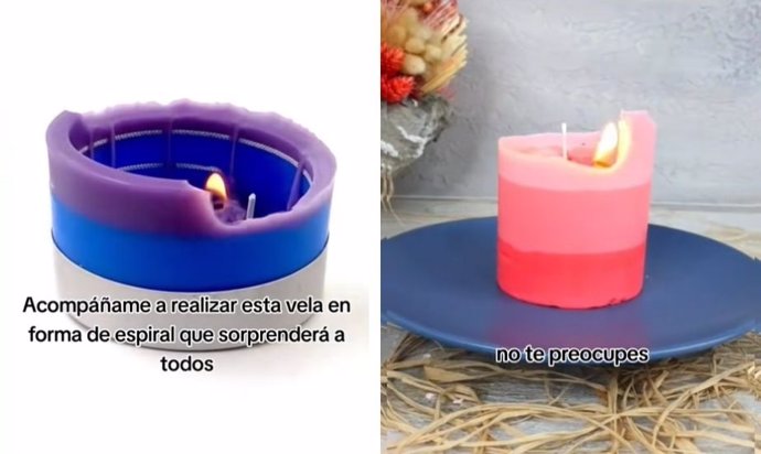 Adiós a las velas tradicionales: así es la nueva tendencia en espiral que triunfa en TikTok y empieza a llegar a Europa