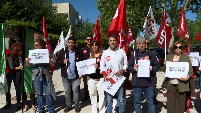Protesta de sindicatos en la educación concertada de C-LM
