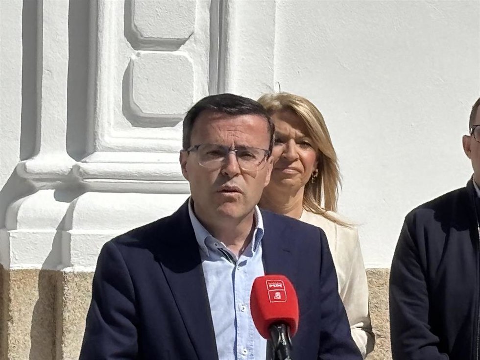El secretario general del PSOE de Extremadura, Miguel Ángel Gallardo, en una foto de archivo