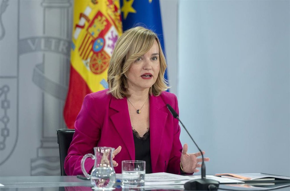 La ministra Portavoz, Pilar Alegría, 