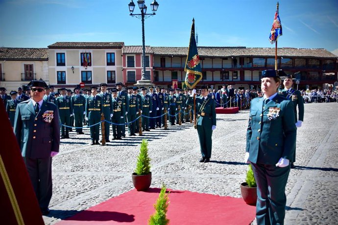 Acto por el 181 aniversario de la Guardia Civil, en Navalcarnero (Madrid).
