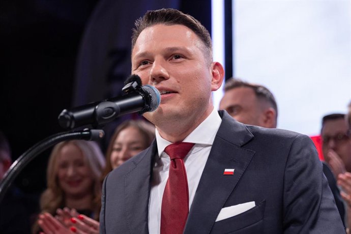 El excandidato ultraderechista a la Presidencia polaca y abanderado de Confederación, Slawomir Mentzen.