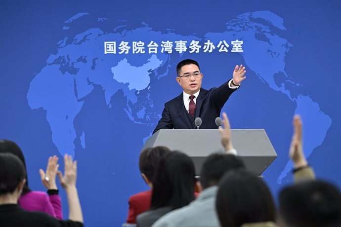 Archivo - El portavoz de la Oficina de China para Asuntos de Taiwán, Chen Binhua.