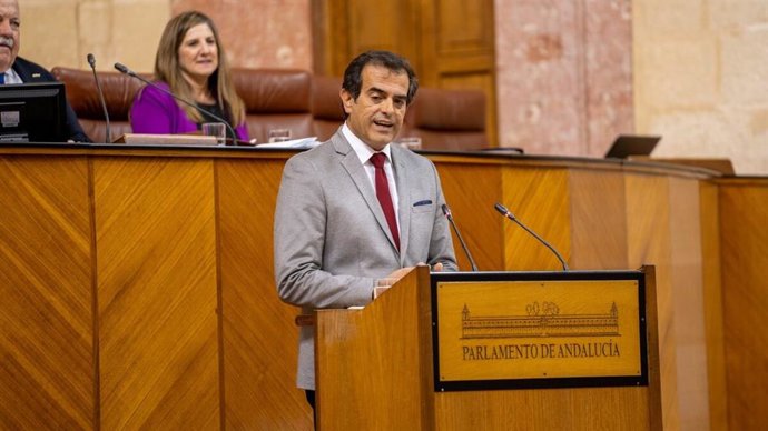 El presidente de Vox Málaga y parlamentario andaluz, Antonio Sevilla.