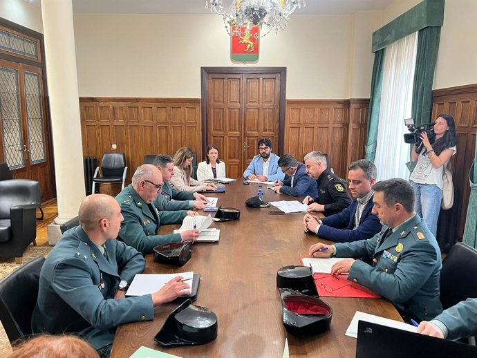 Adriana Lastra, na Xunta de Seguridad de Llanes