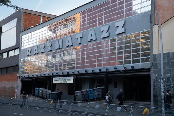 Archivo - Fachada de la Sala Razzmatazz, a 10 de enero de 2025, en Barcelona