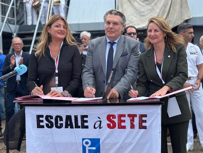 Castelló firma junto a Sète y La Spezia un acuerdo para el impulso del turismo, la cultura y la economía