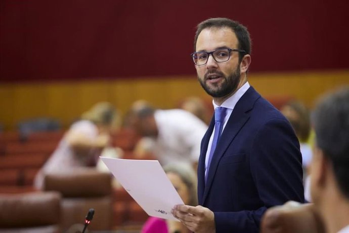 Archivo - El parlamentario del PP-A Juanma Marchal, en una foto de archivo.