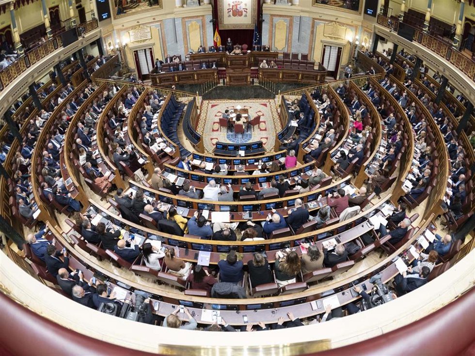 Archivo - Vista general hemiciclo del Congreso, a 19 de diciembre de 2024.