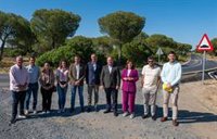 La Diputación de Huelva pone en servicio la carretera de acceso al CEUS y a fincas agrícolas tras invertir 300.000 euros