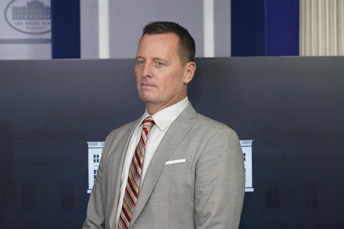 Archivo - Arquivo - 4 de setembro de 2020, Washington, Distrito de Columbia, EUA: O assessor do presidente para Sérvia-Kosovo, Richard Grenell, participa de uma coletiva de imprensa na Sala de Briefing de Imprensa Brady da Casa Branca em Washington, DC, n