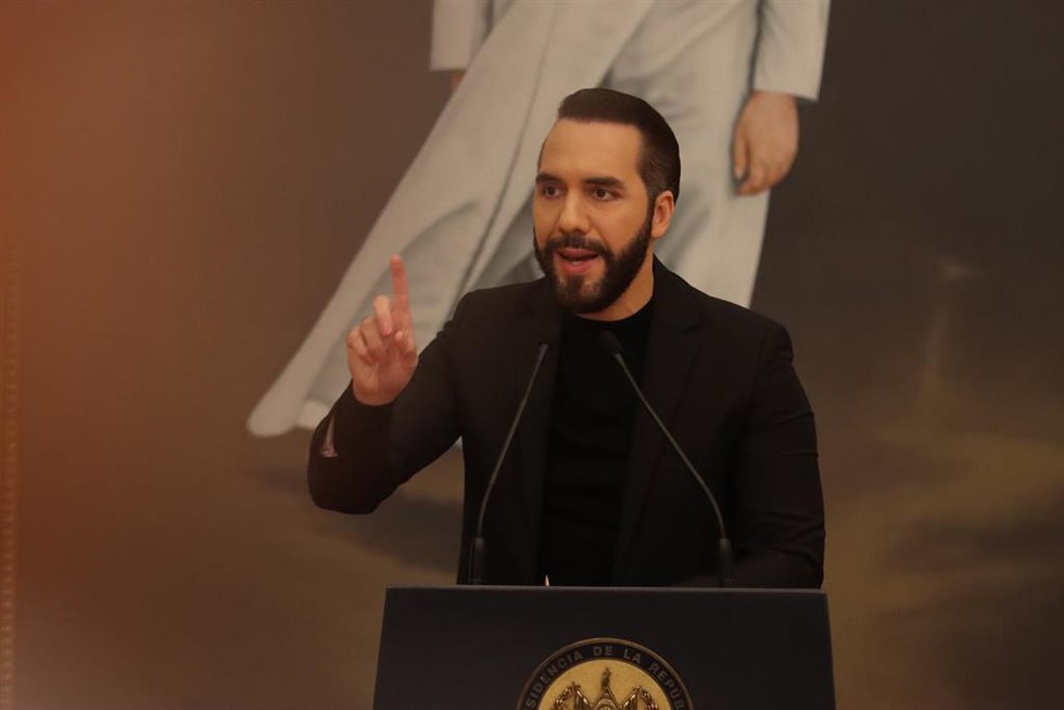 Archivo - El presidente de El Salvador, Nayib Bukele