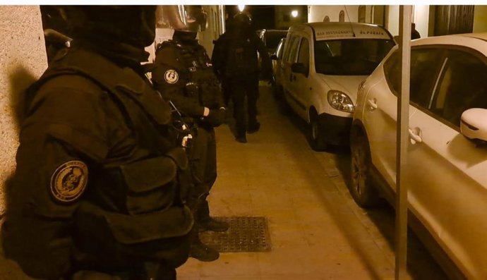 Operativo de la Guardia Civil en la sierra de Cádiz