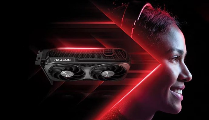 La nueva tarjeta gráfica AMD Radeon RX 9060 XT.