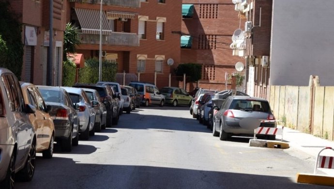 Calle Pintor El Greco, donde estaba estacionado el vehículo.