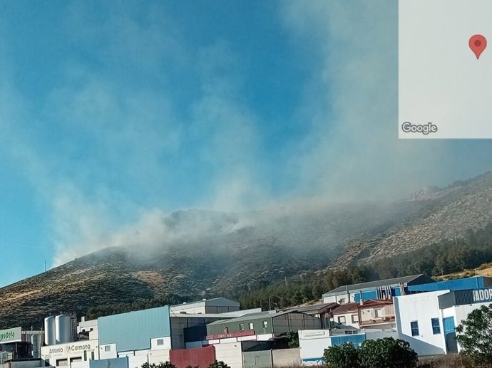 Incendio de Sierra Elvira este pasado martes