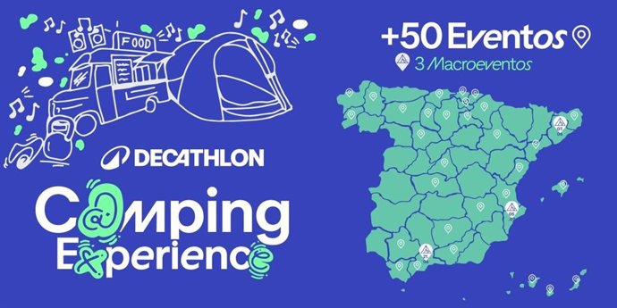 Decathlon presenta la camping experience en Terrassa, Guadalmar y Alicante.
