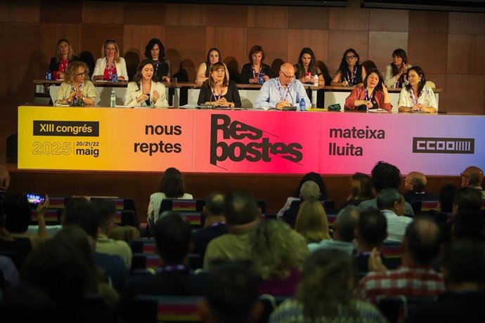 Mesa del XIII Congreso de CCOO-PV