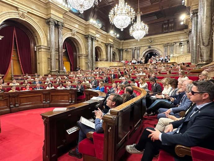El Pleno del Parlament, durante la sesión de 21 de mayo de 2025