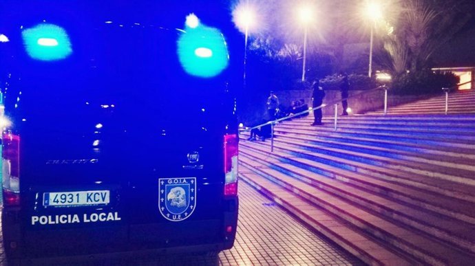 Furgón de la UE-GOIA de la Policía Local de Las Palmas de Gran Canaria